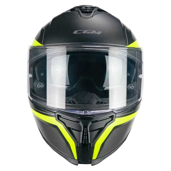 Cgm 363x Shot Run Fullface-hjelm Sort S