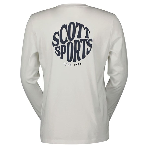 Scott Graphic T-shirt Med Lång ärm Vit S Man