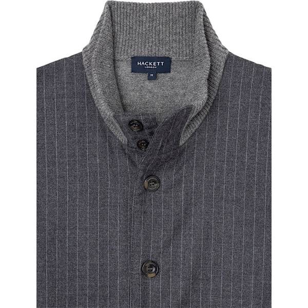 Hackett Cardigan Hm702996 Grå M Mand