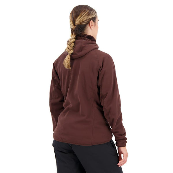 Adidas Full Dragkedja Fleece Organiser Techrock Reversible High-pile-fleece Brun M Kvinna