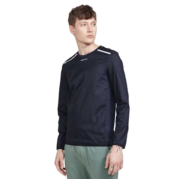 Craft Langærmet Basislag Pro Hypervent Wind Top Sort M Mand