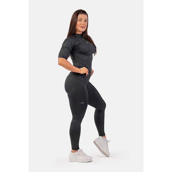 Nebbia Leggings Hög Midja Python Snakeskin 407 Svart L Kvinna