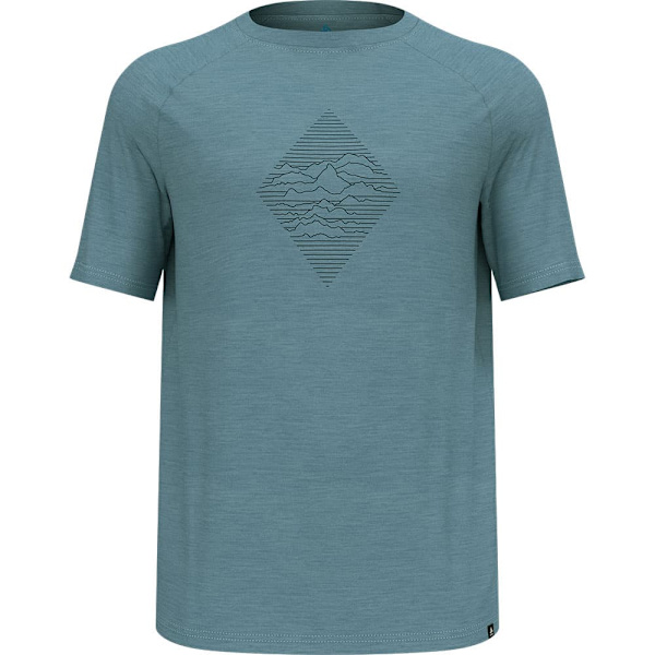 Odlo Merino 130 Peaks Lyhythihainen Aluspaita Sininen 2XL Mies