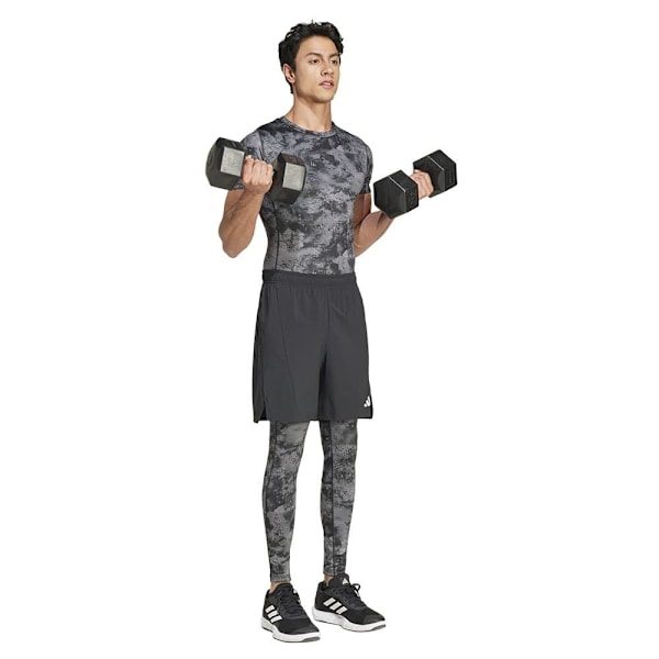 Adidas Tech-fit Aop T-shirt Med Korte ærmer  S Mand