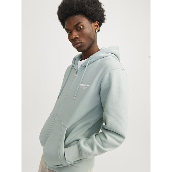 Jack & Jones Vesterbro Sweatshirt Med Dragkedja Grå S Man