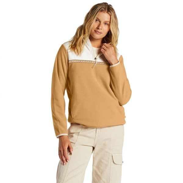 Billabong Halv Blixtlåsfleece Boundary Lite Beige M Kvinna