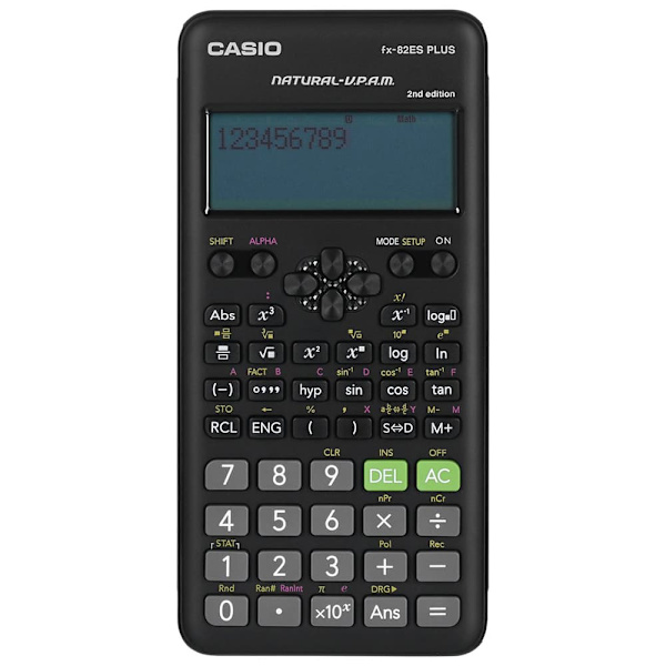 Casio Fx-82esplus-2 Box Lommeregner Sort