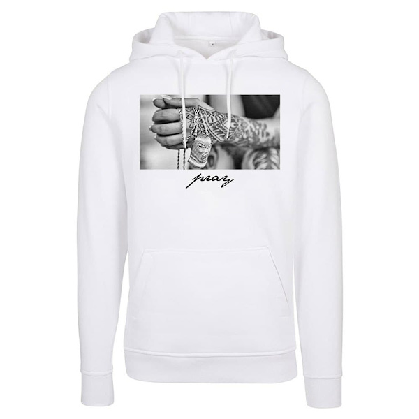 Mister Tee Pray 2.0 Tröja Med Huva Vit 2XL Man
