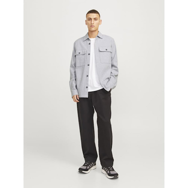 Jack & Jones Raymond Melange Solid Overtrøje Grå XL Mand