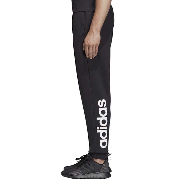 Adidas Långbyxor Essentials Linear French Terry Svart S / Regular Man