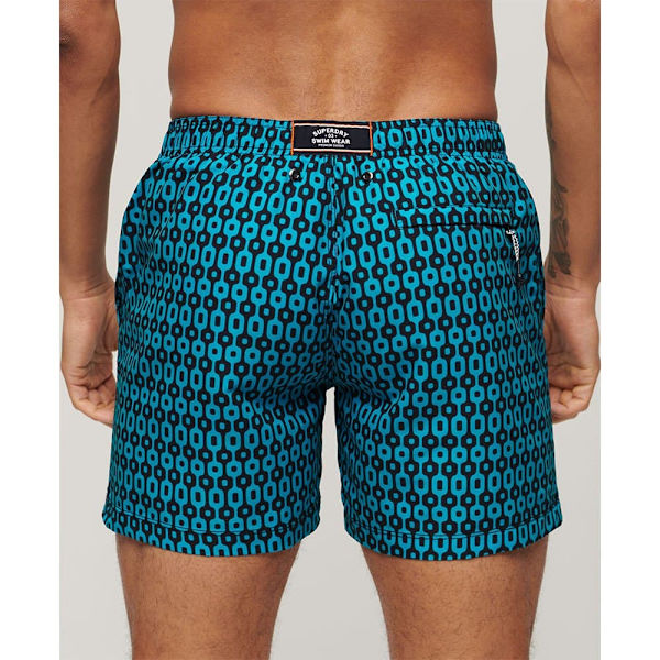 Superdry Printed 15´´ Badebukser Blå 2XL Mand