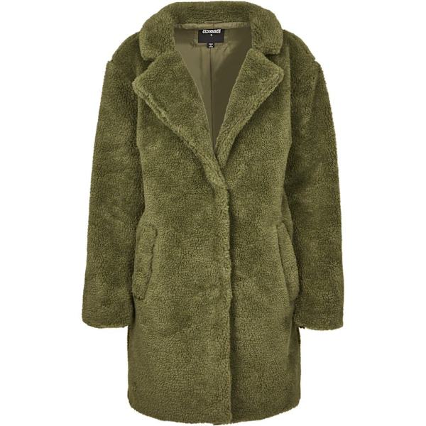Urban Classics Overdimensioneret Parka Sherpa Grøn S Kvinde