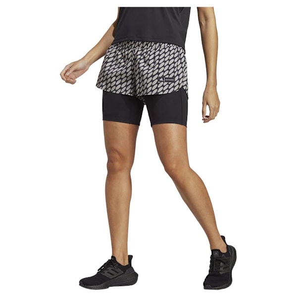 Adidas Shorts Marimekko 2 In 1 Brun,Sort XS Kvinde