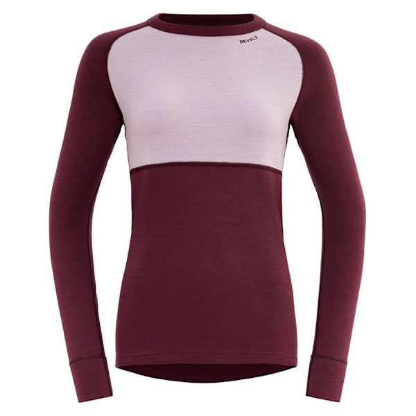 Devold Of Norway Expedition Merino Silk T-shirt Med Lange ærmer Lilla M Kvinde