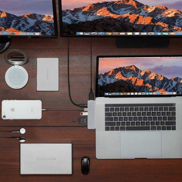 Hyper Drive Solo Hub For Macbook Pc & Usb-c Devices Svart