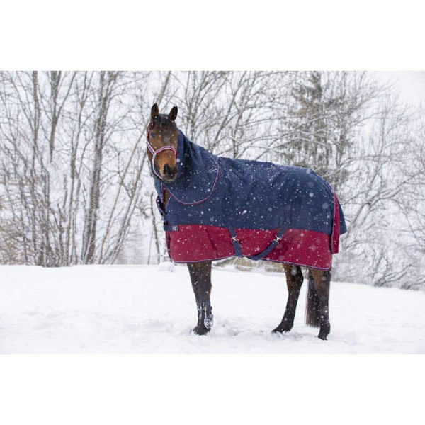 Equitheme Vattentätt Halsskydd Tyrex 1200 D Polyfil 200g Blå Cob