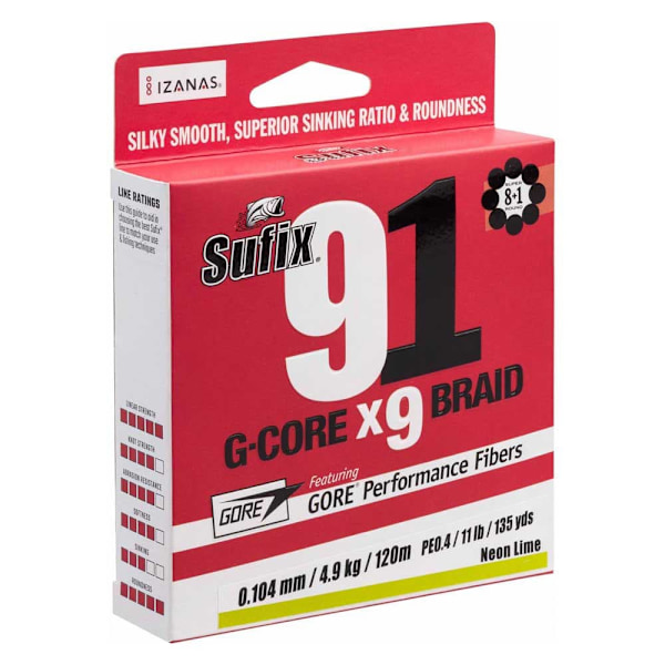 Sufix Punottu 91 150 M Kirkas 0.185 mm