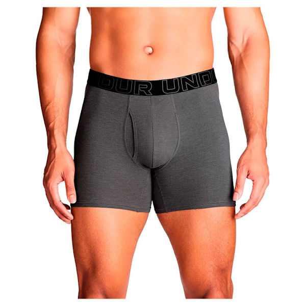 Under Armour Performance Cotton 6´´ Boxerit 3 Yksiköt Harmaa M Mies