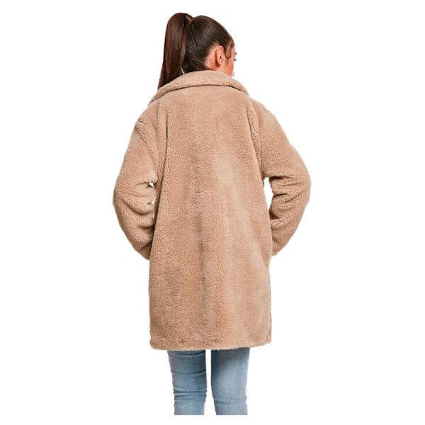 Urban Classics Overdimensioneret Parka Sherpa Beige S Kvinde