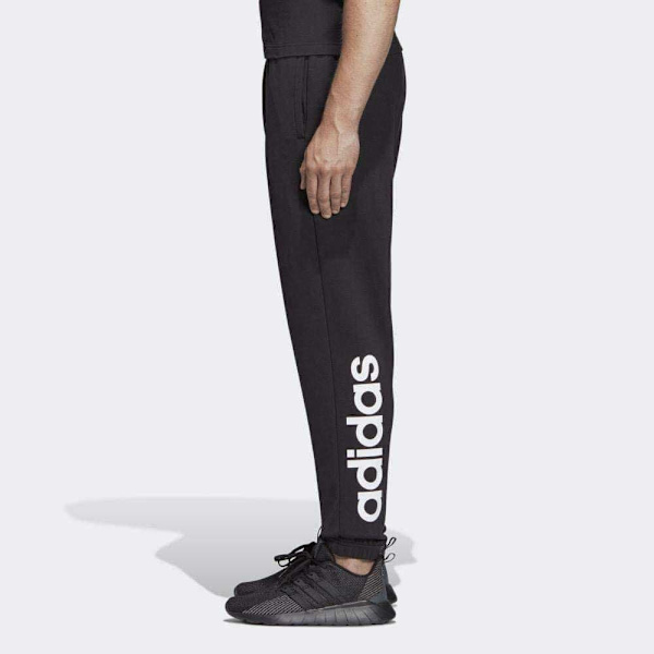 Adidas Långbyxor Essentials Linear French Terry Svart S / Regular Man