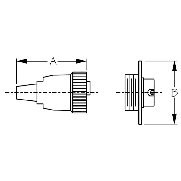 Sea-dog Line Polariseret Pin Elektrisk Stik 4 Sort 5 A