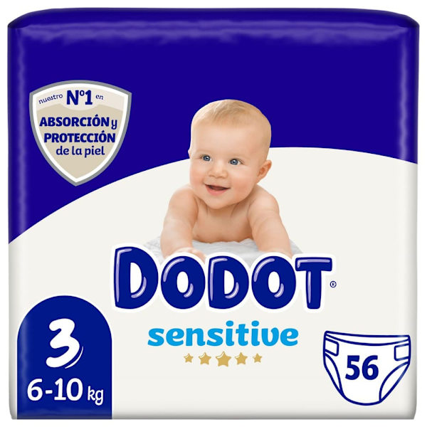 Dodot Størrelse Sensitive 3 56 Enheder Bleer Transparent