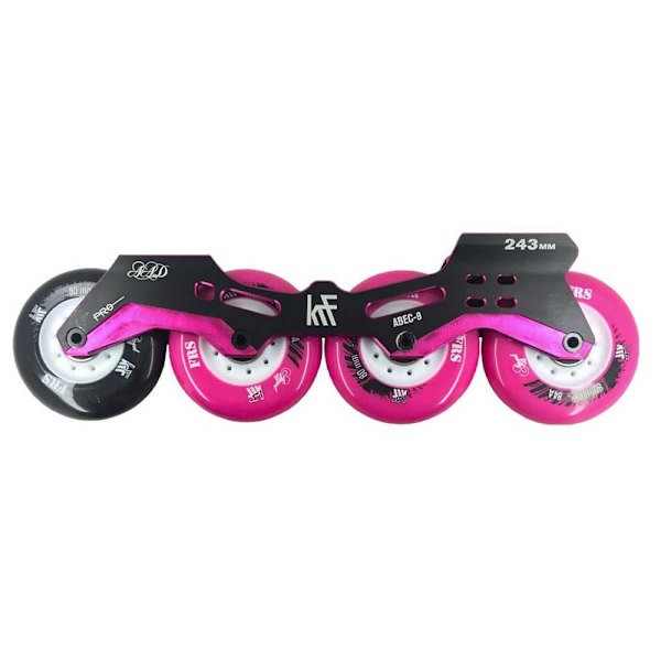 Krf Inline Skates Ramme Angel 4x80 Set Rosa 246 mm