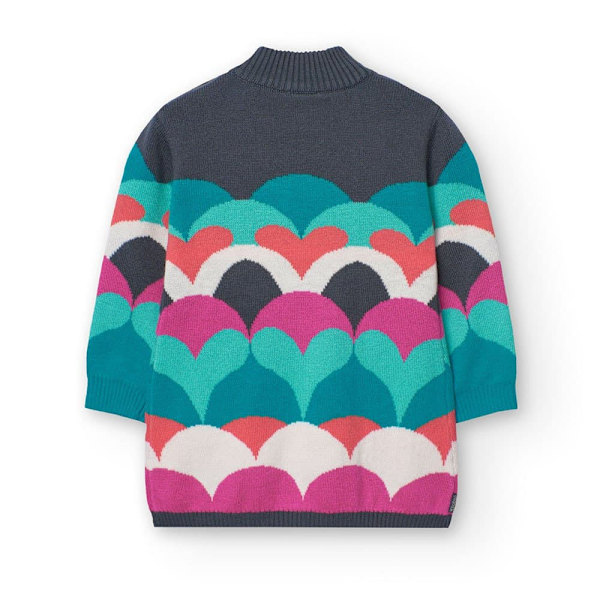 Boboli Knitwear Hearts Klänning Flerfärgad 18 Months