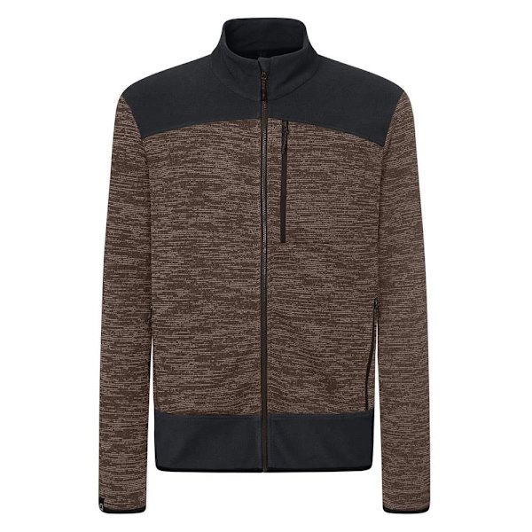 Rock Experience Keewalick Mock Neck Fleece Brun S Mand