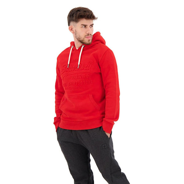 Superdry Luvtröja Embossed Vintage Logo Röd S Man