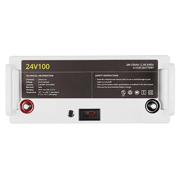 Rebelcell Lithium Batteri Nbr-011 Li-ion 24v100 2.49 Kwh Transparent