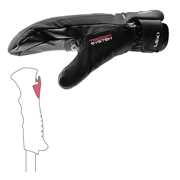 Leki Alpino Cerro 3d Vantar Svart 6 Kvinna