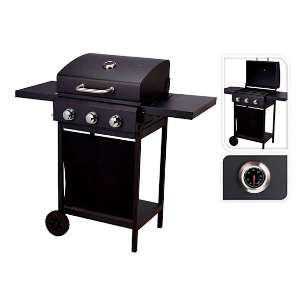 Vaggan Gasgrill Waggan 3 Brændere Sort