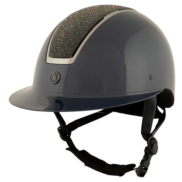 Br Hjelm Riding Omega Glamourous Glossy Blå 52-54 cm