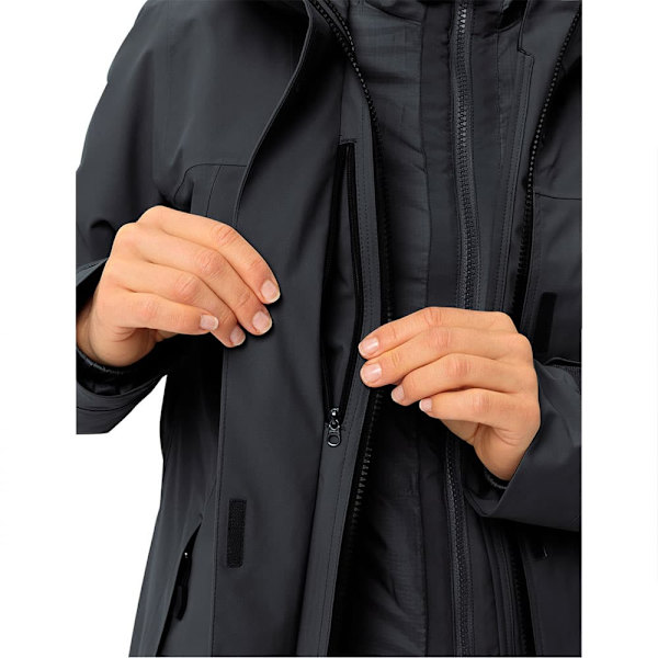 Vaude Neyland 3in1 Jakke Sort 40 Kvinde