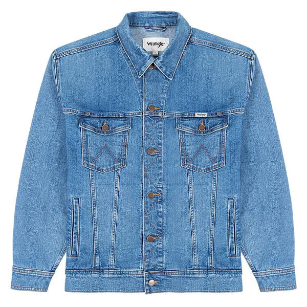 Wrangler Anti Fit Relaxed Jeansjacka Blå L Man