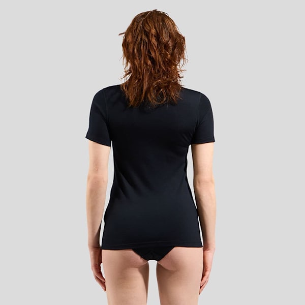 Odlo Merino 160 Kortærmet Baselayer Sort XL Kvinde