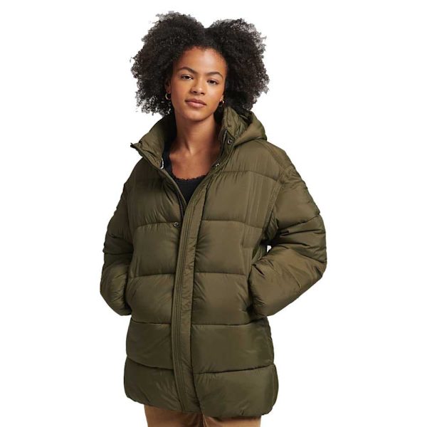 Superdry Jacka Code Xpd Cocoon Padded Grönt L Kvinna