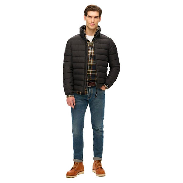Superdry Fuji Embroidered Padded Jacka Svart L Man