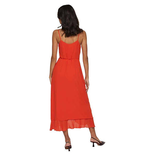 Vila Hihaton Midi-mekko Grapilla Singlet Oranssi 40 Nainen