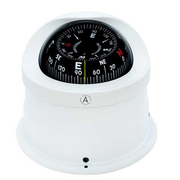 Autonautic Instrumental Deck Mount Compass Conical Card C15-0052 Hvid