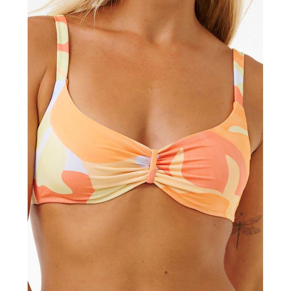 Rip Curl High Tide D-dd Crop Bikinitopp Orange M Kvinna