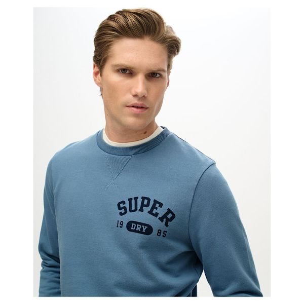 Superdry Athletic Printed Tröja Blå L Man