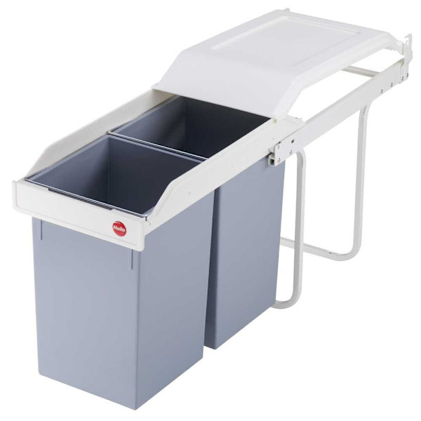 Hailo Soptunna Multi-box 2x14l Grå