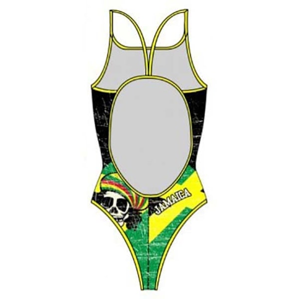 Turbo Badedragt Med Tynd Rem Jamaica Flerfarvet 9-10 Years Pige