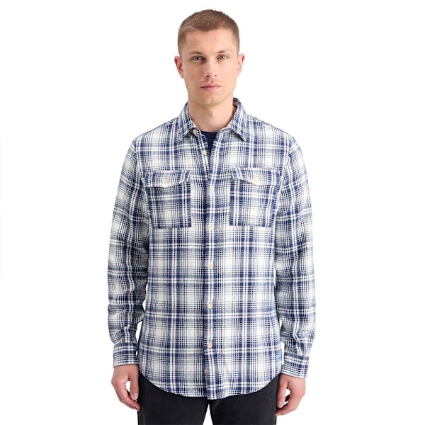 Scotch & Soda 178718 Skjorte Med Lange ærmer Blå XL Mand