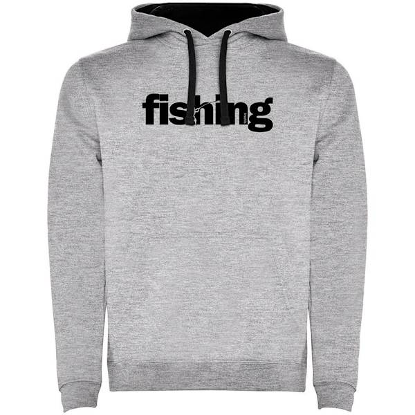 Kruskis Huppari Word Fishing Two-colour Harmaa XL Mies