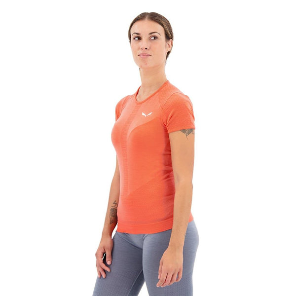 Salewa Kortärmad Baslager Zebru Responsive Rosa M Kvinna