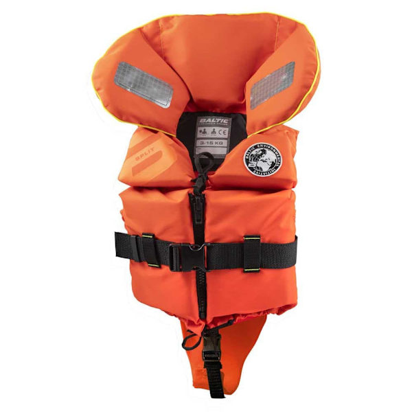 Baltic Split Front Redningsvest Orange 3-15 kg