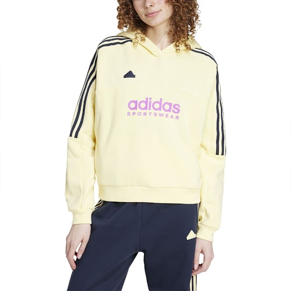 Adidas Tiro Cut 3 Stripes Fleece Tröja Gul L / Regular Kvinna